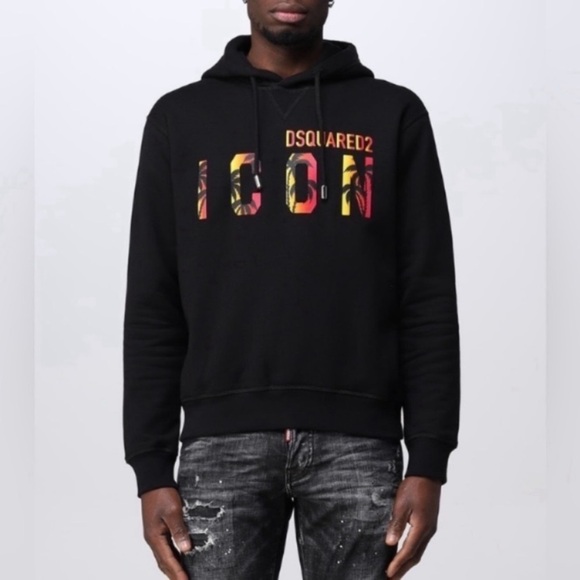 DSQUARED2 Hawaiian-Print Icon Hoodie - Picture 5 of 15
